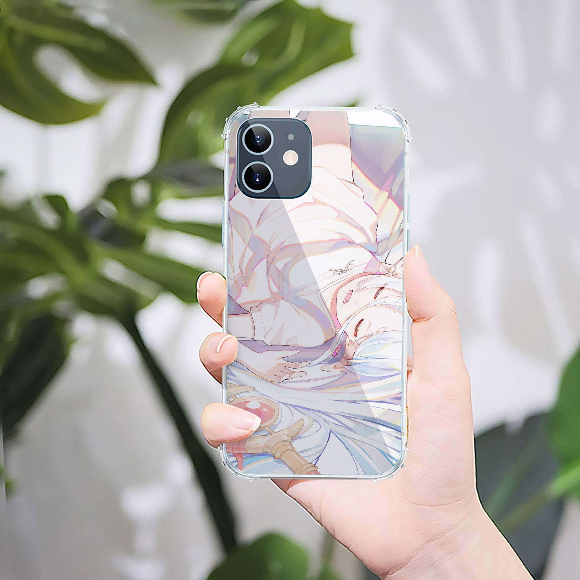 （画像用） 葬送のフリーレン Frieren 【iPhone 12シリーズ対応】透明スマホケース（クリアソフトケース）